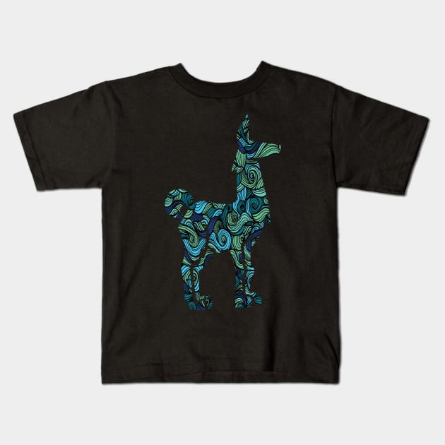 Funny giraffe colorful tshirt Kids T-Shirt by thefriendlyone